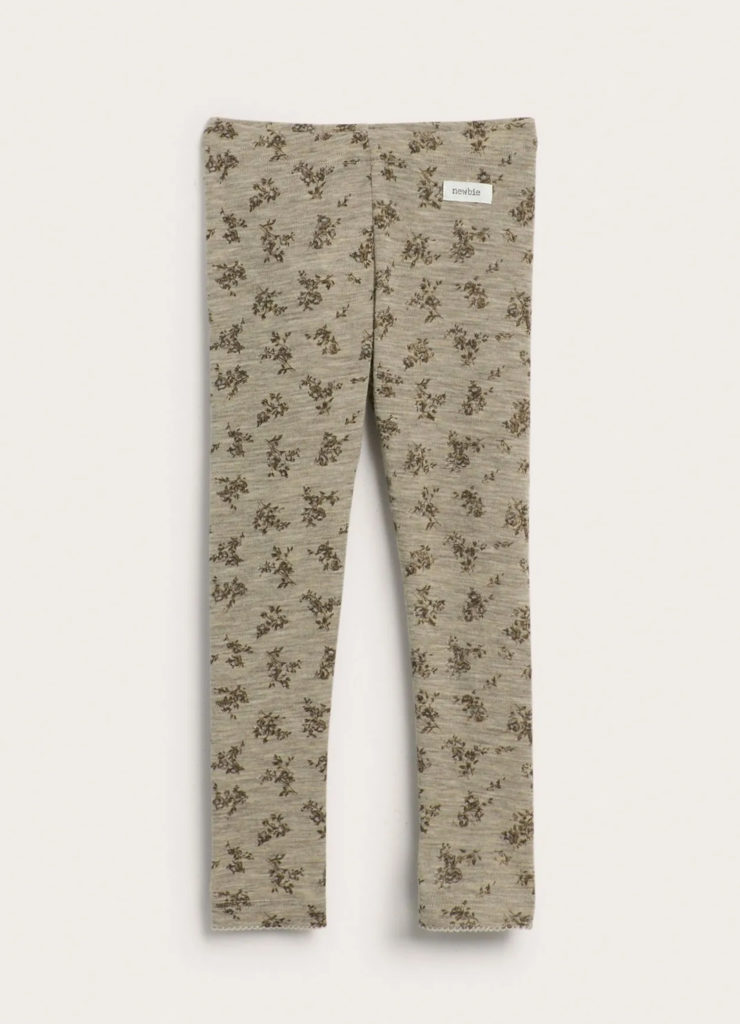 Mønstret leggings fra Newbie i ull